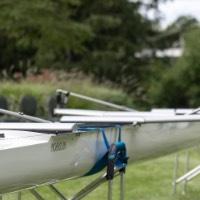 Rowing boat taken at eye level